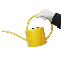 Calunce Rustic Retro Textured Gardening Tools Long spout Watering can (Yellow)