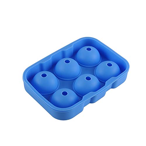 Ice Cream Tubs - 6 Holes Viskey Cocktail Big Ice Cube Tray M Ball Maker Silicone Mold Bar - Lids Freezer Reusable Tubs Girls Cream Disposable Cream Tubs Bath Bomb Screw Shape Mould Gown Victor
