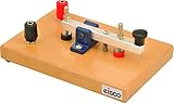Morse Code Key Mounted on Wooden Base with 4mm Wire