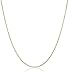 Amazon Essentials 14k Yellow Gold Baby Curb Chain Necklace, 18