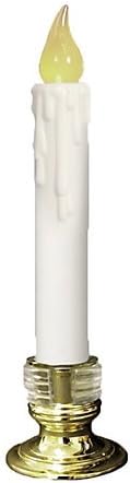 Nicolas Holiday 9.25" Window Candle Battery Operated LED Light with Timer 3pack