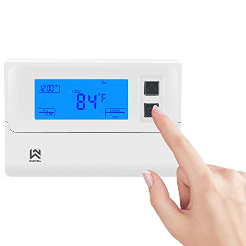 Nonprogrammable Thermostat, Heat Pump Thermostat 24 Volt with Backlit