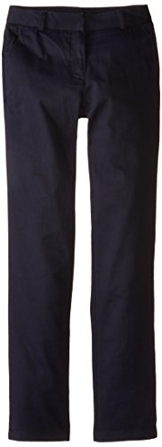 Nautica Big Girls' Uniform Stretch Twill Skinny Pant, Navy, 10