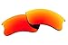 3 Pairs Polarized Replacement Sunglasses Lenses for Oakley Flak Jacket XLJ with Excellent UV Protection (Ice Blue, Fire Red and Titanium)