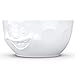 TASSEN Big Porcelain Serving Bowl, Out of Control Face Edition, 87.5 oz. White (Single Bowl)