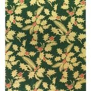 Creative party XS201 Unwrapped Square Holly Print Foil Wrapped Cake Boards 10 Pcs