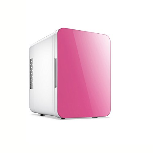 STAZSX Car refrigerator car cooler small refrigerator Mini fridge, pink 4L-24X18X25cm