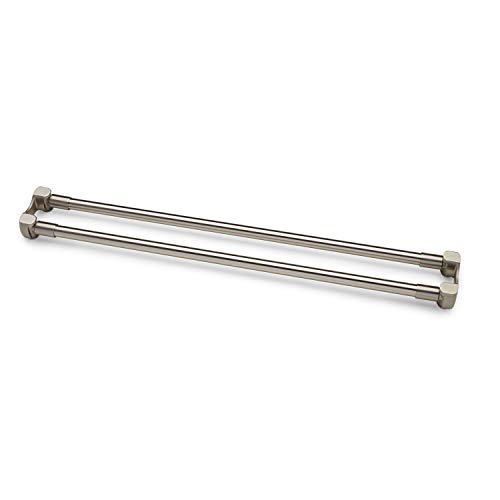 Naiture 60″ Brass Straight Double Shower Curtain Rod ...