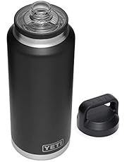 YETI Rambler 46 oz Bottle, Vacuum Insulated, Stainless Steel with Chug Cap, Black