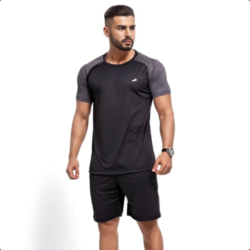 Kit 4 Conjuntos Dry Fit Masculino Academia Fitness Malha Fria | Kit com 4 Peças, Tecido Dry Fit, Malha Fria, Masculino, Academia e Fitness