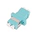 VANDESAIL Fiber Optic Coupler, LC Duplex Multimode Fiber Optic Cable Adapter, OM1/OM2/OM3/OM4