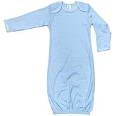 Laughing Giraffe Baby Infant Blank Long Sleeve Sleeper Gown with Mitten Cuffs