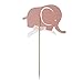 Keklle Pink Elephant Cake Topper Baby Elephant Themed Cupcake Picks It Is A Girl Baby Shower Birthday Party Decorations Supplies