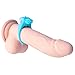 Vibrating Penis Ring, Tracy's Dog Vibrating Mini Silicone Rabbit Cock Ring Stimulator Sex Toy (Blue)