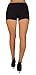 Basic Juniors Booty Shorts Premium Stretch French Terry Moleton with a gentle butt lifting stitching in Black Size S