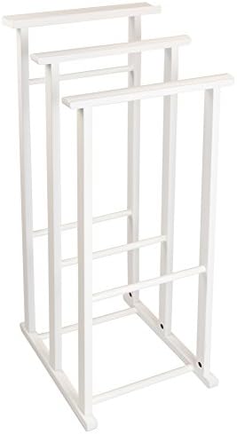 Arredamenti Italia AR it 615 Marion Wipes Port or Trousers, Wood, white, 35 x 35 x 88 cm