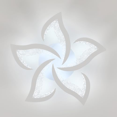 Comely 60W 6750LM Modern White LED Ceiling Light 6750LM Elegant Acrylic Petal Design Ideal for Living Room, Bedroom, Dining Room or Bathroom 6500K Cool White 600K