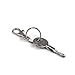 Foxnovo 20 Sets of Large-sized Detachable Swivel Lobster Clasps Keychains 25mm Key Rings key ID tags (Silver)