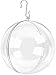 Zilo Novelties Clear Fillable Christmas Ornaments Large Clear Ball 100mm | Clear Ornaments for Crafts | Fillable Ornament Balls | Pack of 10 Christmas Ball Clear Plastic Ornaments for Christmas