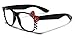 Hello Kitty Bow Women's Rhinestone Fashion Clear Lens Glasses with Bow and Whiskers