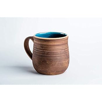 Pottery coffee mug Blue ceramic mug Tea cup Rustic mug Handmade coffee mug Stoneware mug