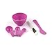 ReNext 4 in 1 DIY Makeup Set Mask Bowl Gauge Stick Brush, Pink