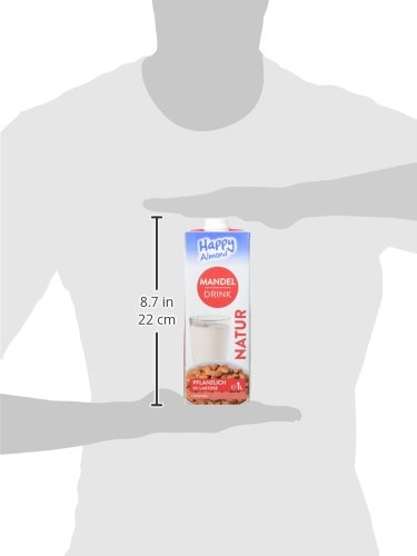 Happy Milchalternativen Mandel Drink Natur - Mandelmilch, Vegan, Laktosefrei - Intensiv nussiger Geschmack - 10er Pack… – Bild 5