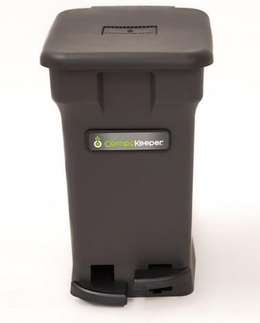 CompoKeeper Kitchen Compost Bin, Black, 6 gallon by CompoKeeper