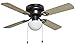 H&H Oil Rubbed Bronze 42-Inch Hugger Low Profile Flush Mount Ceiling Fan with Light Kit
