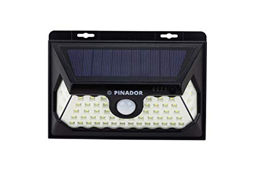image for Pinador 58 LED Super Bright Solar Lights, 3 Modes. Wireless Motion Sen