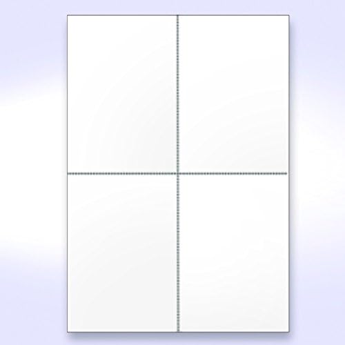 NextDayLabels - 8-1/2 x 11 Laser and Inkjet Printer Postcards 4 up Per Page, (4-1/4" x 5-1/2" After Perf) 250 Sheets / 1000 Cards