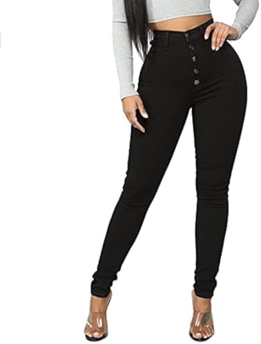 High Waisted Amazon Stretch Jeans FISCLOSIN Womens High