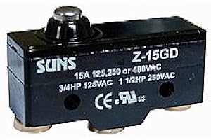 Suns International Z-15GD Z-15 Series 15 A Plunger Screw Terminals General Purpose Micro Switch - 1 Item(s)
