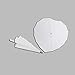 AoGV White Heart Shaped Wedding Parasol Umbrella for Bride, Engagement Photography and Photo Props
