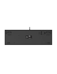 USB retroiluminado teclado mecánico, Negro