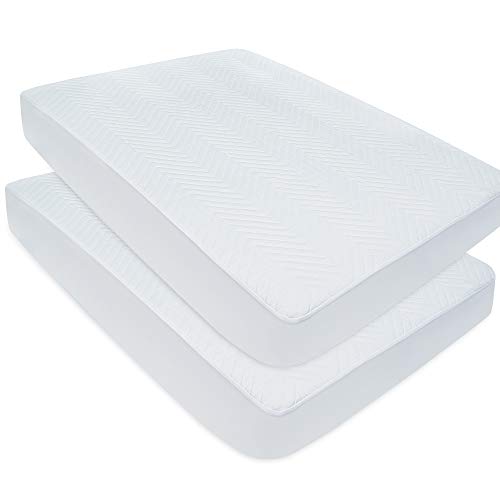 BlueSnail Waterproof Quilted Pack N Play Mattress Cover Fits All Baby