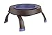 Dexas Popware for Pets Single Elevated Pet Feeder, Small, Brown/Purple