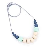 Marotaro 'Collins' Silicone Teething Necklace, 4-in-1 Chewiness Levels