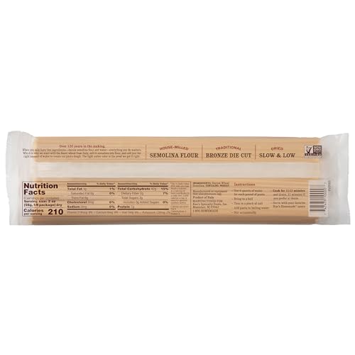 RAO’S HOMEMADE SPAGHETTI PASTA, 16OZ, TRADITIONALLY CRAFTED, PREMIUM QUALITY, FROM DURUM SEMOLINA FLOUR, TRADITIONAL BRONZE DIE CUT, IMPORTED FROM ITALY