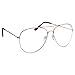 grinderPUNCH Classic Men's Or Women's Fashion Gold Aviator Glasses (3 Sizes) - LARGE