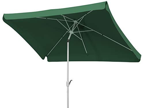 Schneider Sonnenschirm Oslo, grün, 300 x 200 cm rechteckig, 752-11, Gestell Stahl, Bespannung Polyester, 5.3 kg