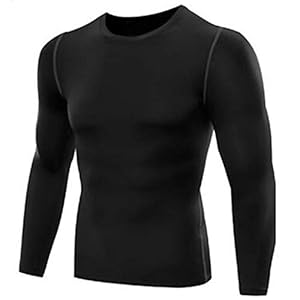 CROSS1946 Men’s Compression Top Base Layer Long Sleeve Sports Shirt for Workout Running Jogging Riding