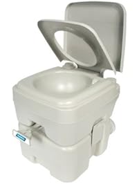 Camco Standard Portable Travel Toilet, Designed Camping, RV, Boating Other Recreational Activities (5.3 gallon) (41541)