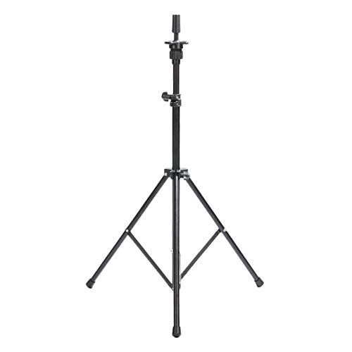 Kaleurrier Adjustable Tripod Stand Mannequin Head Holder for Cosmetology Hairdressing Training Head Practice Doll Head Canvas Head Wig head with Carry Bag