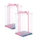 4 Layer Tall Transparent Cake Box 6" Bakery Carrier