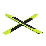 Makerfire 1 Pair of TNS 325mm Carbon Fiber Main Rotor Blades for Align TREX 450 PRO (Green)