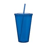 Eco To Go Cold Drink Tumbler - Double Wall -24oz. Capacity - Blue