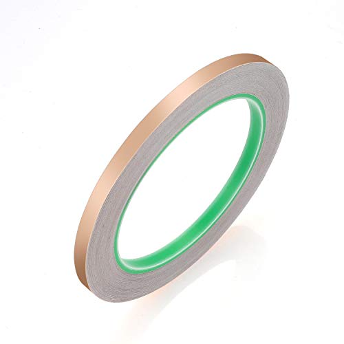 1/4inch Conductive Adhesive, Favordrory Copper Foil Tape with Conductive Adhesive for EMI Shielding, Slug Repellent, Paper Circuits, Electrical Repairs, Grounding, 4 Pack - Thumbnail 6