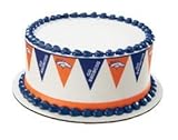 Denver Broncos {Football Pennant} Edible Cake Border