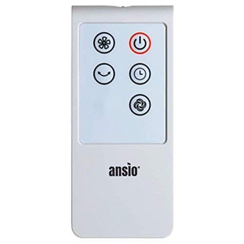 ANSIO Remote control for 30-inch Tower Fan, Compatible Models: 1001,1002, 1004,1053